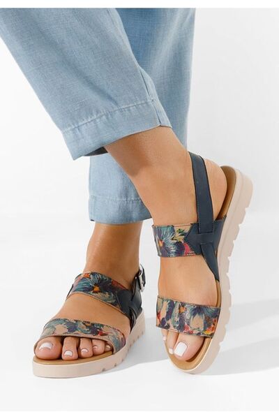 B T Shoes Sandale piele naturală Oniega navy