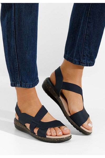 B T Shoes Sandale cu talpa joasa Tobia navy