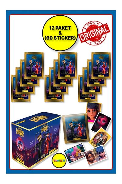 Panini Miracle Ladybug Sticker 12 Pack (60 Pieces)