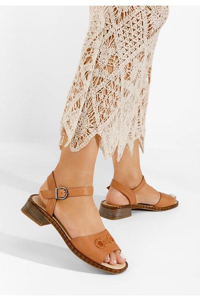 B T Shoes Sandale piele naturala Yolanda maro