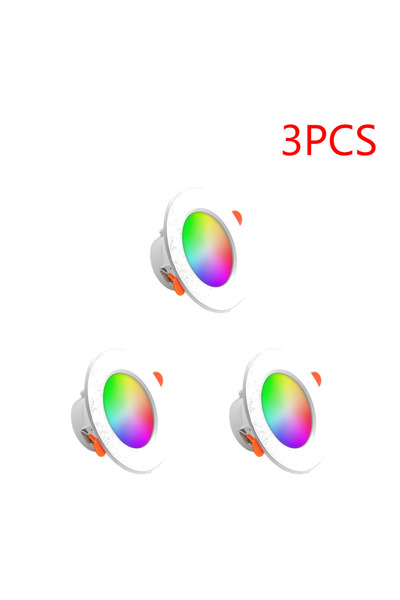 APWIKOGER 3 قطع، 1-10 قطع، مصباح سقف ذكي LED بقوة 10 واط، مزود بتقنية بلوتوث،...