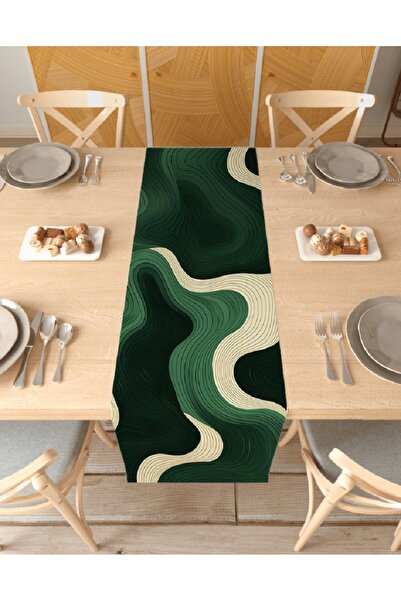 GREENDECOR Husă de masă digitală cu design personalizat cu model de flori boe...