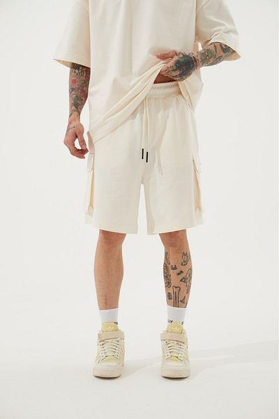 Machinist Oversize Cargo Pocket Basic Κοντό εκρού