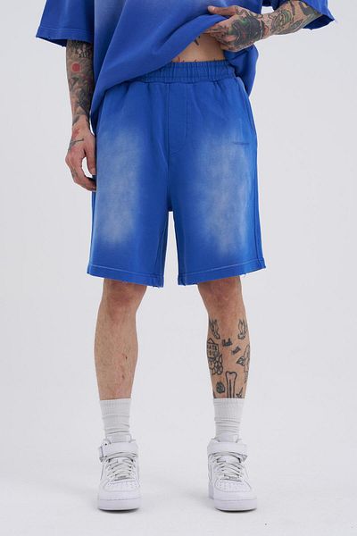 Machinist Pantaloni scurți albaștri oversize pentru bărbați