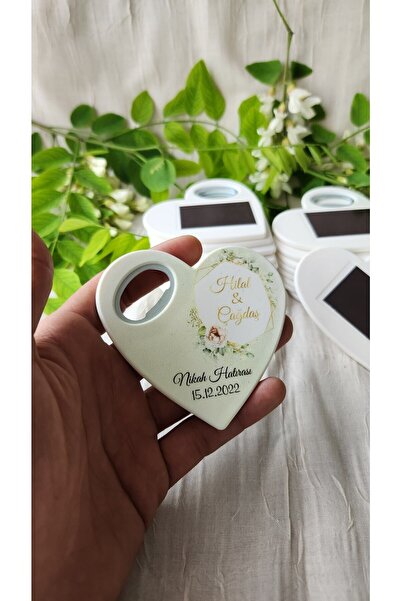 DeryalarDijital 50 Adet Açacaklı Magnet Nişan Söz Kına Düğün Nikah Hatırası M...