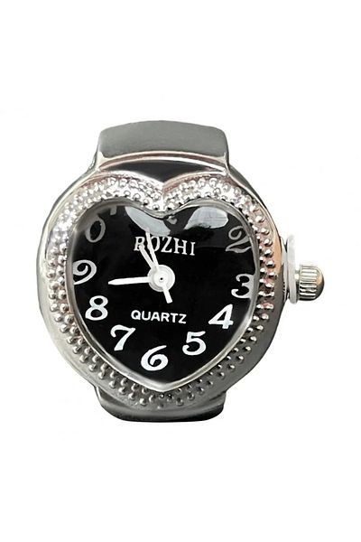 QUARTZ Women's Ring Romantic Heart Shaped Ring Watch – Stylish and Meaningful Accessory |   Loving Gift, Jewelry