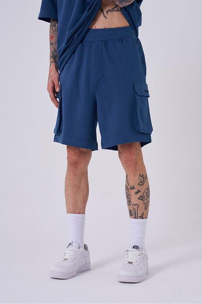 Machinist OVERSIZE ΒΑΣΙΚΟ ΣΟΡΤΣ ΜΕ ΤΣΕΠΗ ΦΟΡΤΩΣΗΣ NEW INDIGO