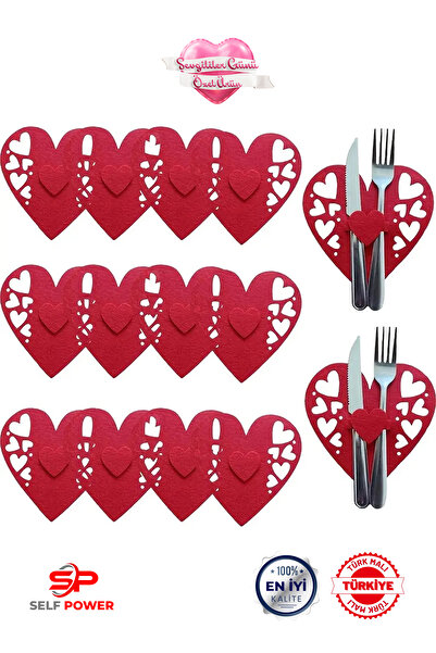 Self Power 2Pcs Valentine's Day Tableware Set, Valentine's Day Table Decorations
