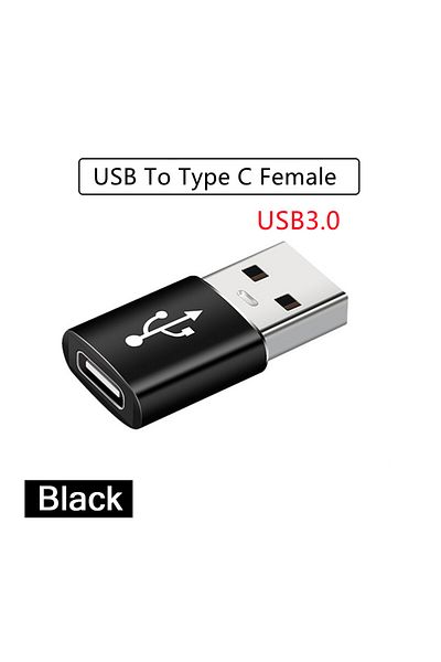 congdi USB-Type C black 1/2PC Type C To USB 3.0 OTG Adapter USB C Male To USB Female Converter For Laptop M