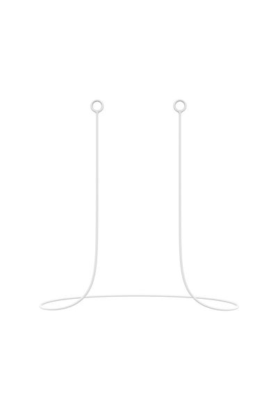 KOQZM White Ear Plugs Earbud Lanyard Earplugs Earphone Neck String Accessories Earpiece Rope Work Anti-Los