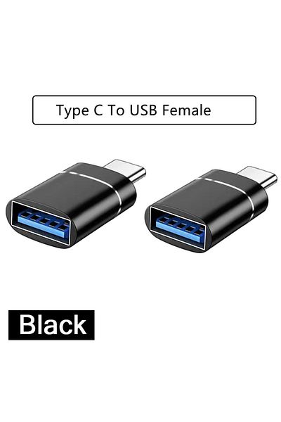 congdi 2pcs Type C-USB 1/2PC Type C To USB 3.0 OTG Adapter USB C Male To USB Female Converter For Laptop Ma