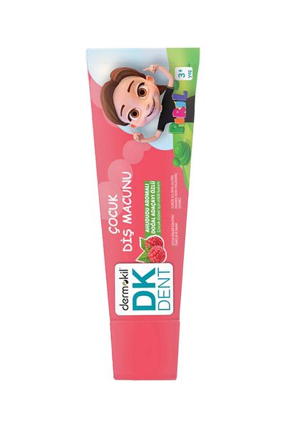 Dermokil Dent Dk Vegan Pırıl Raspberry Flavored Fluoride Free Children's Toothpaste 50ml