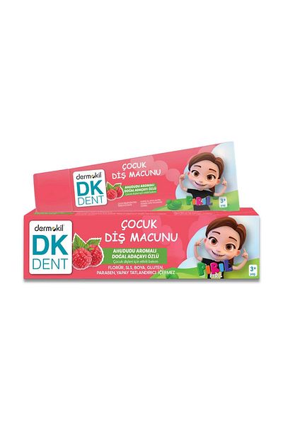 Dermokil Dent Dk Vegan Pırıl Raspberry Flavored Fluoride Free Children's Toothpaste 50ml