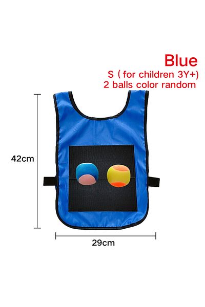 Choice S Blue New Outdoor Sports Game Props Sticky Ball Vest Throwing Toy Throwing Target Game With Ball Wa