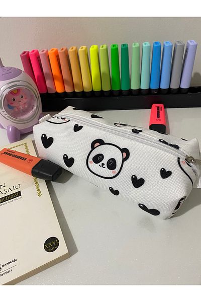 DERKADESİGN Pencil Holder - Wide Pencil Case - Makeup Bag Multi-Purpose Organizer