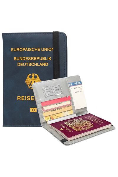 STOREMAX Germany Clamshell Faux Leather Passport Case Wallet (Rfid Blocker) (5047)