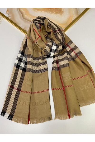 Modechic Collection Beige-Brown Thick Shawl - Exclusiv Cashmere