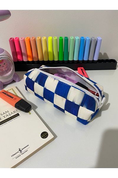 DERKADESİGN Pencil Holder - Wide Pencil Case - Makeup Bag - Multi-Purpose Organizer