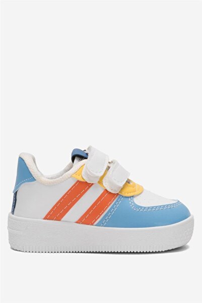 Liger Çocuk Sneaker Spor Ayakkabı MAVİ - TURUNCU