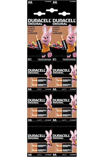 Duracell بطاريات قلوية أصلية AA، 12 قطعة × 10 عبوات - كرتون