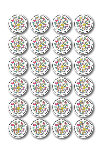 cakaybu Happy Holidays Written Label Sticker Shipping, Gift Package Sticker 48 Pcs