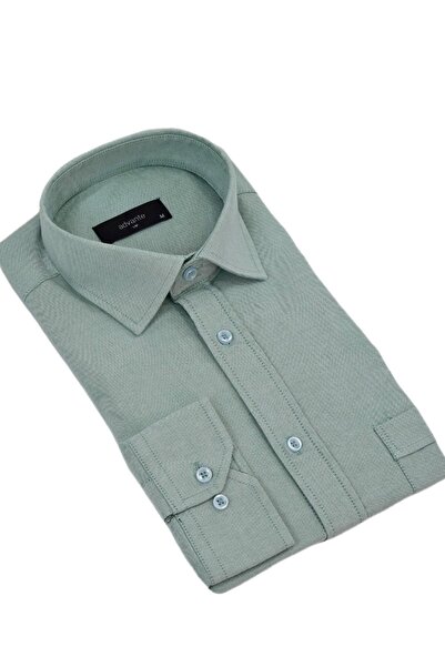 ADVANTE Чоловіча класична сорочка з довгими рукавами та однією кишенею BGL-ST04338