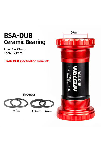 Choice دعامة سفلية للدراجة BSA DUB-Red BSA مزودة بخيوط سيراميكية BSA24 BSA30 ...