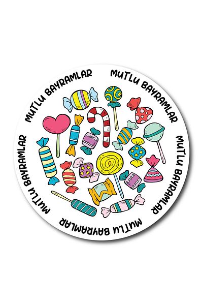 cakaybu Happy Holidays Written Label Sticker Shipping, Gift Package Sticker 48 Pcs