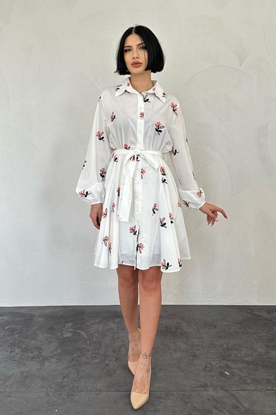 leyla sanat sanata yeni bir bakış açısı Leyla Sanat Sanata a New Perspective Orange Brode Handkerchief Dress