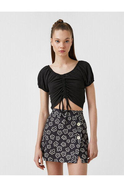 Koton Tričko Gathered Crop