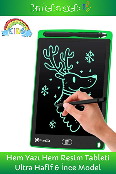 Knicknack Premium Lcd Ekranlı Kalemli Dijital Çizim Tableti Yazı Tahtası Boya...