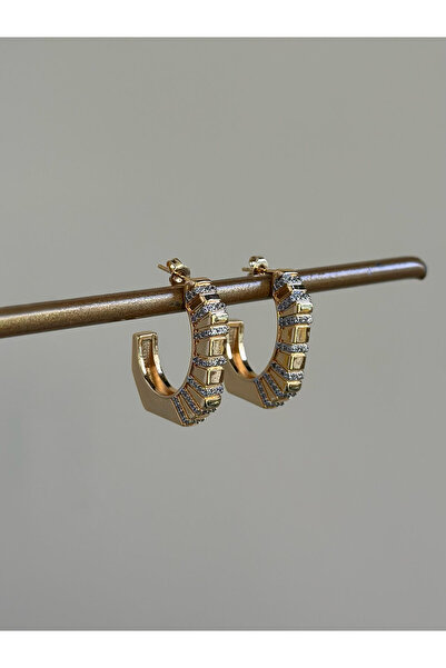 Serenity Atelier Yeni Sezon Coco Zirkon Taşlı C Model Küpe