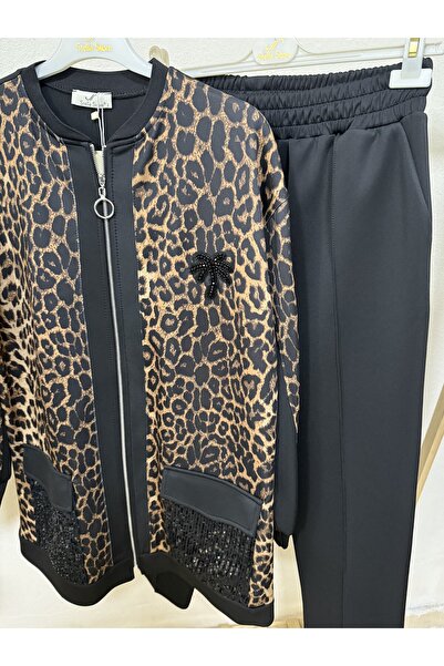 leopar desen ikili takım