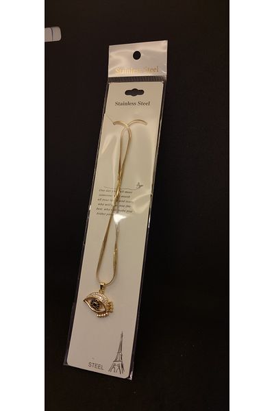 Class Eye Patterned Necklace
