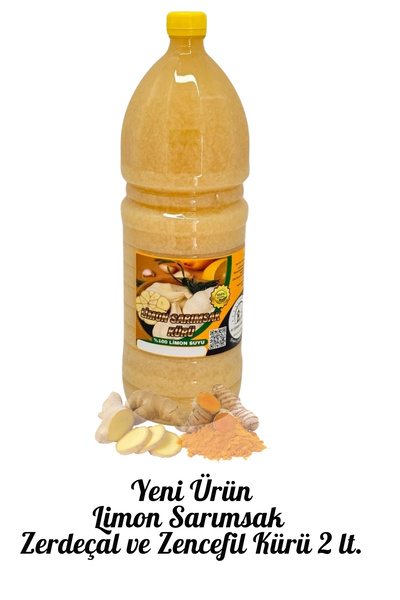 ayşeana yöresel Limon Sarımsak Zencefil Zerdeçal Kürü (2 Litre)