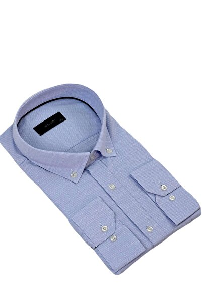 ADVANTE Чоловіча сорочка великого розміру з одним кишенею та довгими рукавами BGL-ST04342