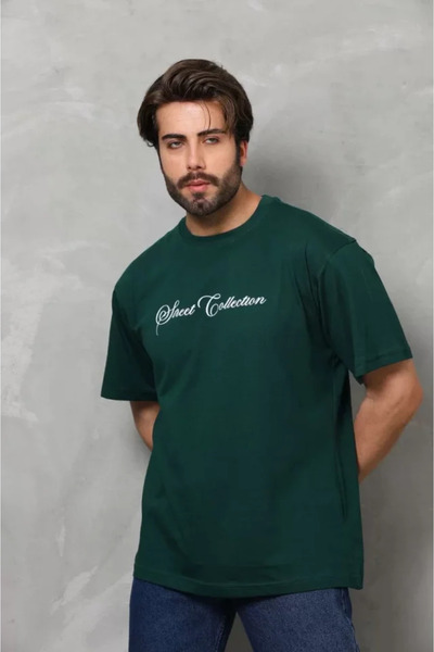 JANES Unisex oversized T-shirt με τύπωμα στρογγυλή λαιμόκοψη και στάμπα - Πρά...
