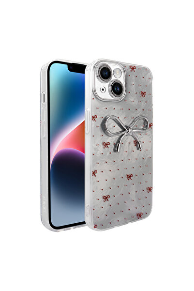 Rivor Apple iPhone 13 & iPhone 14 Uyumlu Kılıf Kamera Korumalı Figürlü Parılt...