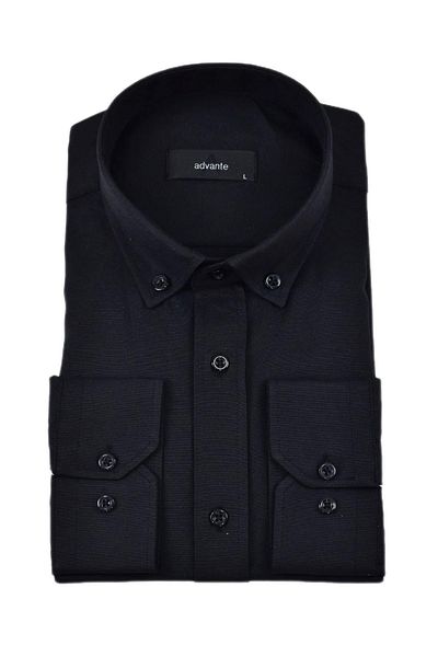 ADVANTE Men's Classic Single Pocket Long Sleeve Shirt Bgl-St04339