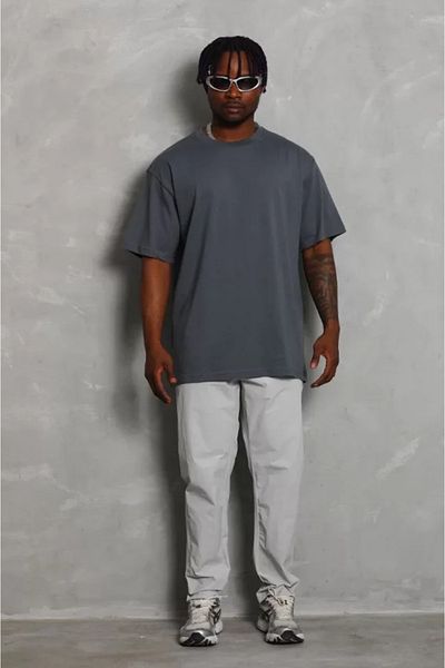 Modayakamoz Καπνιστό Unisex Oversize T-Shirt με λαιμόκοψη