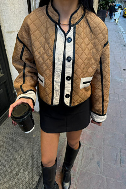 COTTONLAB Fiber Crop Coat Lando Fabric - Brown