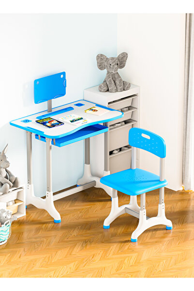 Generic مكتب تعليمي للاطفال مكون من طاولة دراسة وكرسي