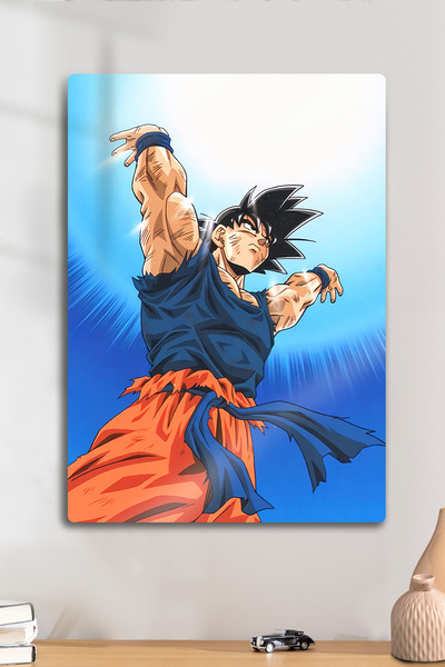 DekorHane Metalni print - Goku, anime slika - manga filmski posteri - dekorat...