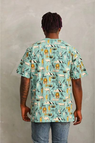 Modayakamoz Μπλουζάκι Unisex Oversize Mint Green Crew Neck