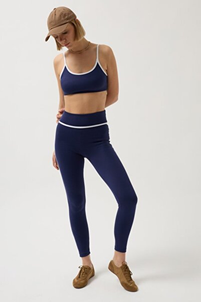 Bijuterria    High Waist Leggings with Piping Detail