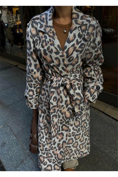 Moka Shopin Mokashopin Leopard Coat - Leopard