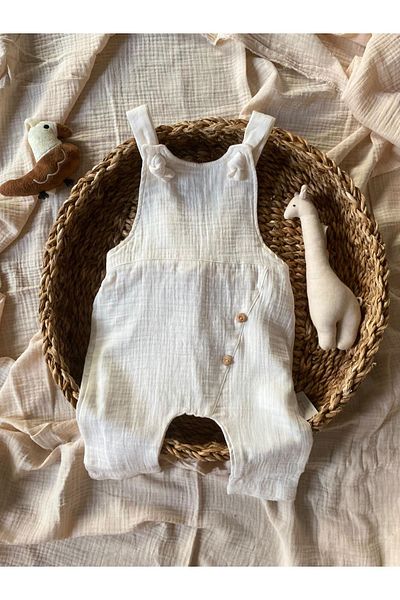 BabyCosy Ecru Salopet & Jumpsuit