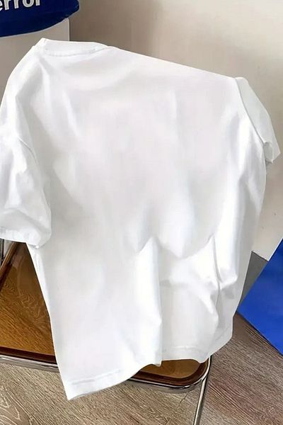 Massgai Μπλουζάκι Unisex Paris Printed Oversize 100% βαμβάκι