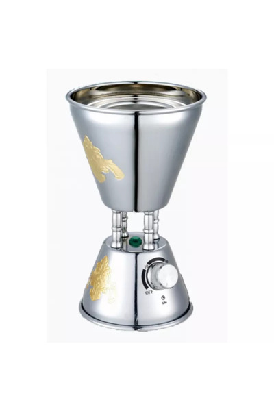 HOME MASTER مبخرة استيل كهربائية هوم ماستر – كروم مُذهب