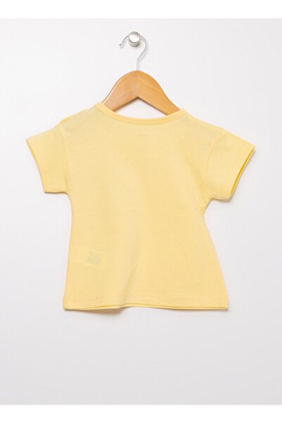 Mammaramma 21hg-11 Bisiklet Yaka Sarı Standart Kalıp Bebek T-shirt